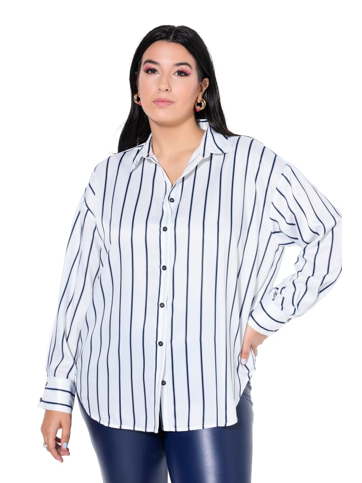 Hemdbluse in offwhite