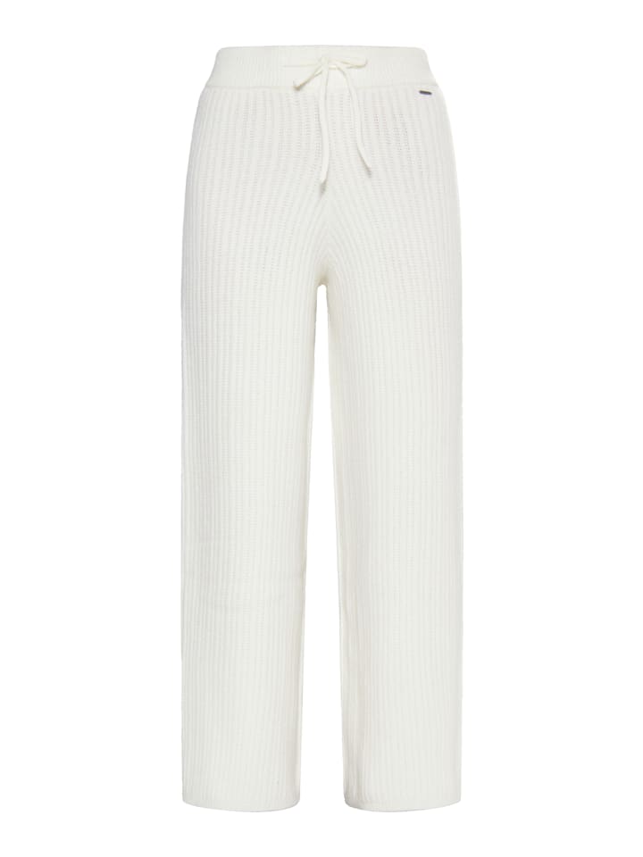 Damen Strickhose in Wollweiss