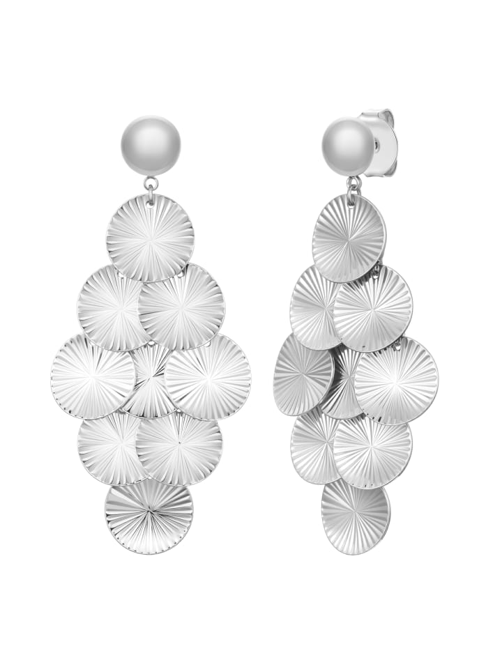 Ohrhänger aus Messing in silber