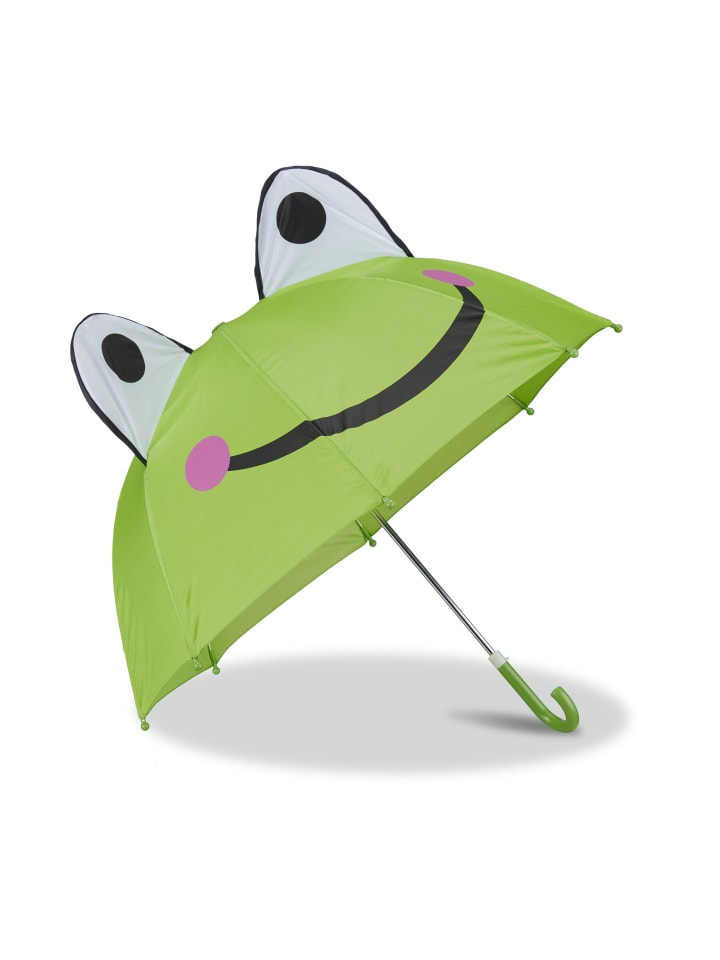 Kinderregenschirm Frosch in Grün