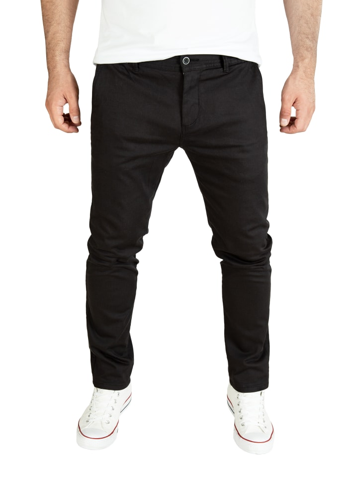 Stretch Chino Hose Andrew in Schwarz