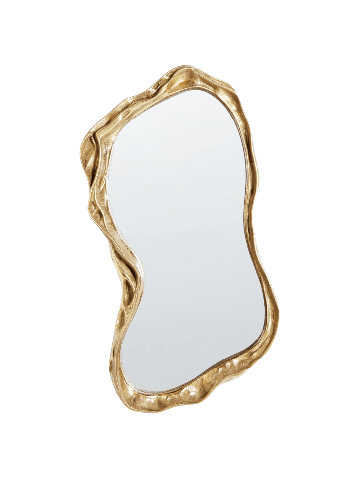Wandspiegel SERY in Gold - (W) 38 x (H) 75 x (L) 6 cm Vertikal