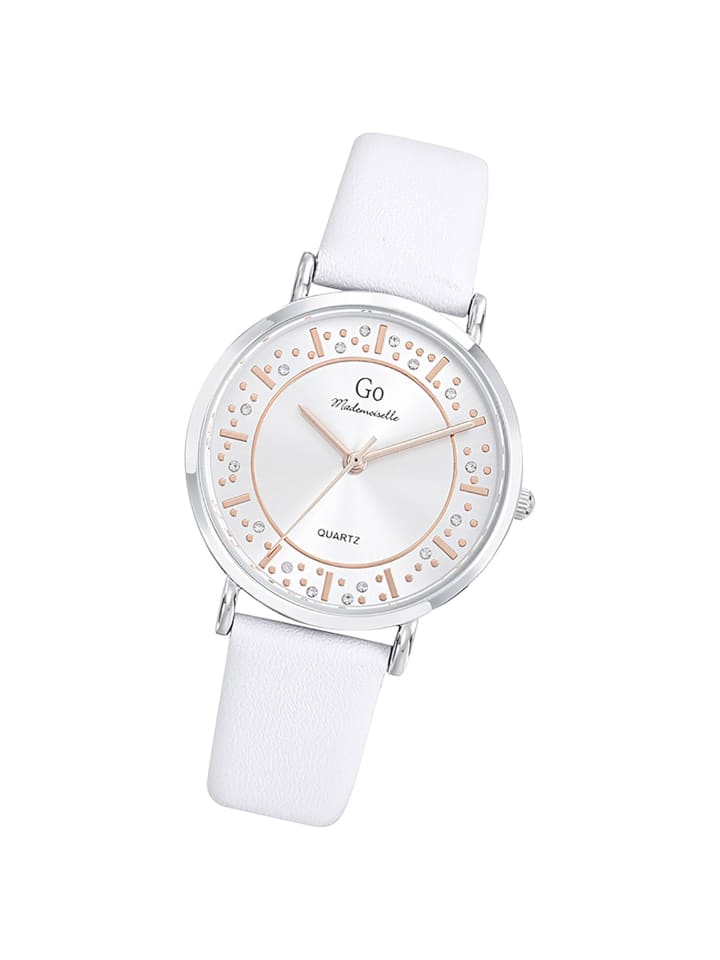 Analog-Armbanduhr Girl Only Mademoiselle weiß mittel (ca. 34mm)
