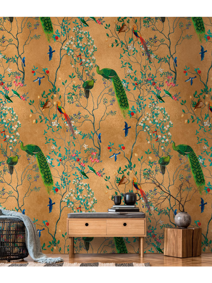 Tapete The Wall 3 Peacock Bunt