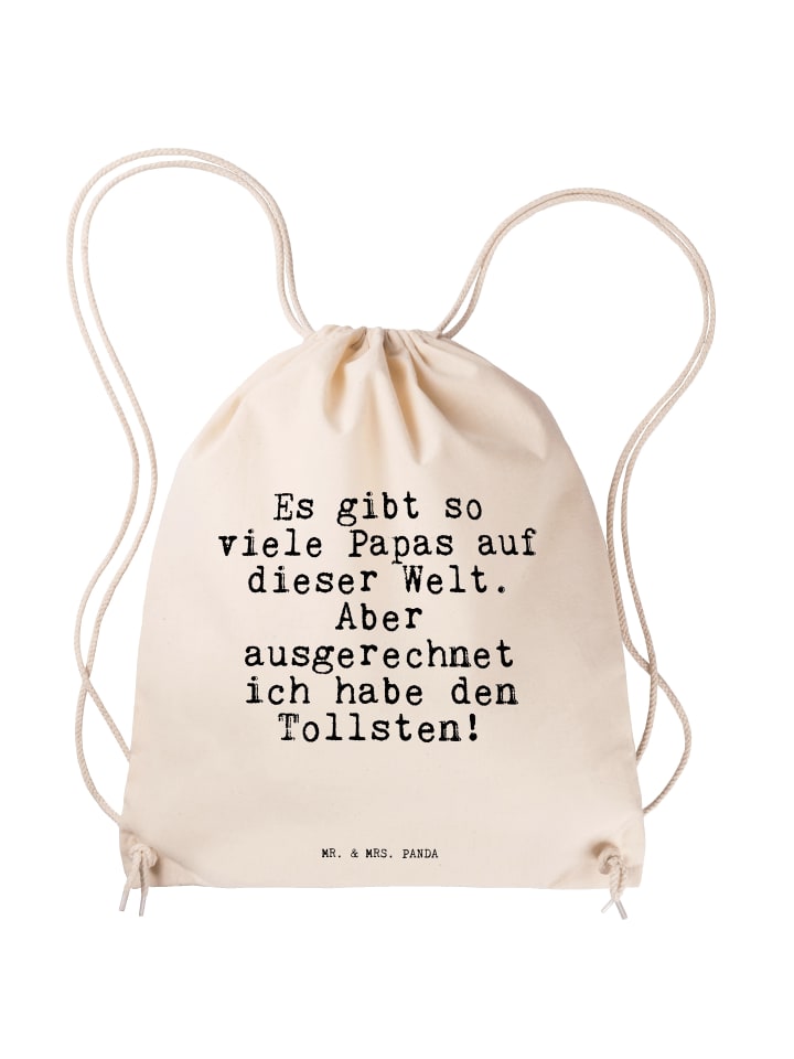 Baumwoll-Turnbeutel Es gibt so viele... mit Spruch in Creme