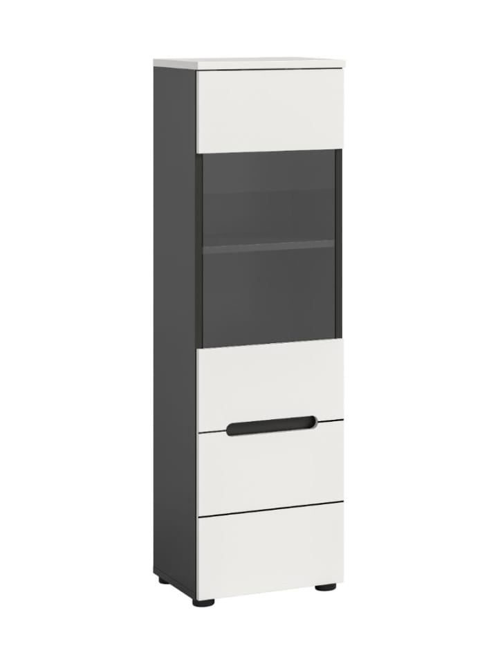 Vitrinenschrank Canu Weiß 36 x 33 cm