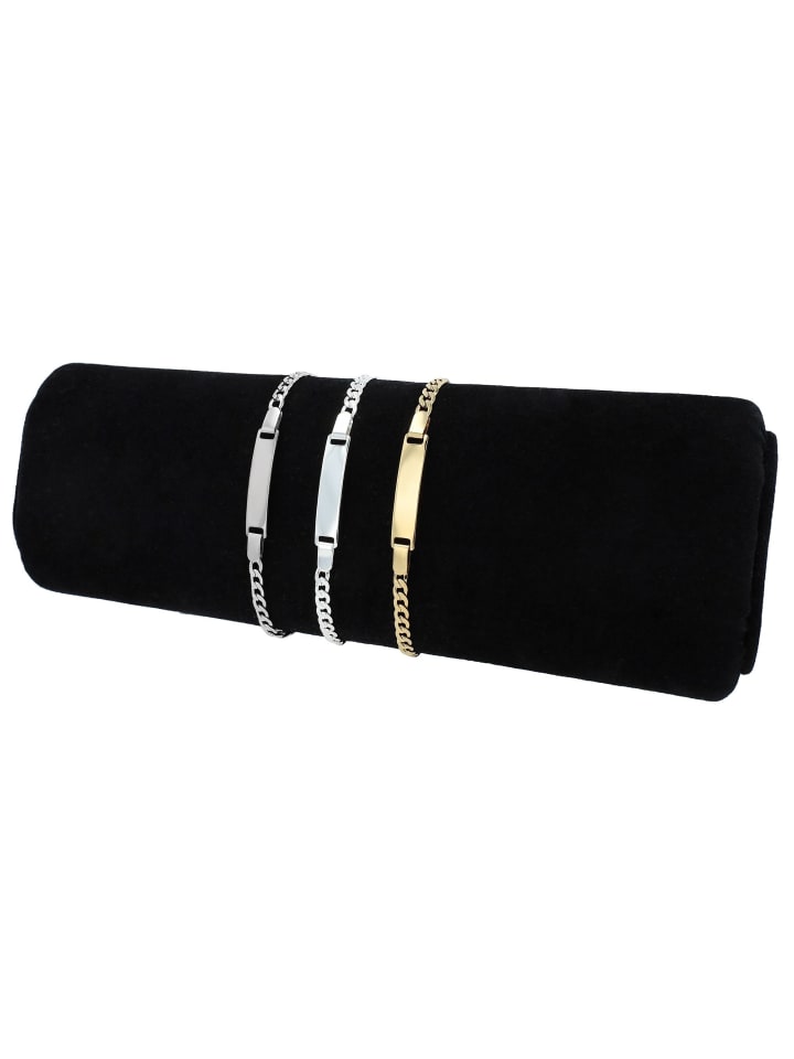 Damen Armband – Panzerarmband aus Edelstahl 18 cm in silber