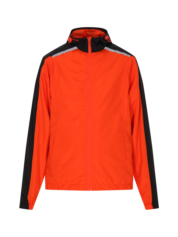 Herren Jacke in Orange Schwarz