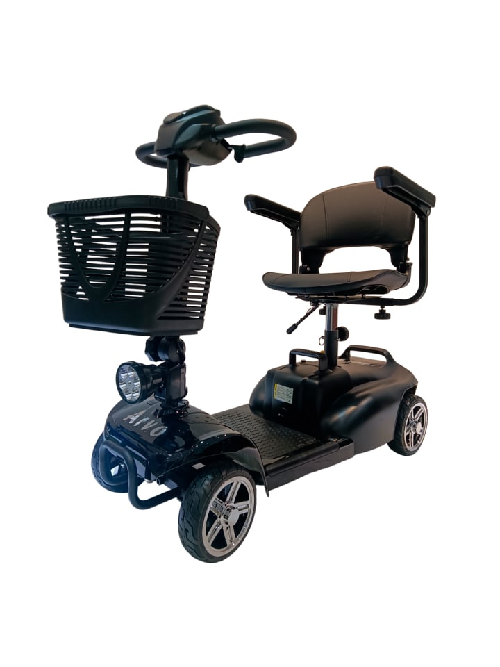 Seniorenmobil P100 in Schwarz 108x94x48cm