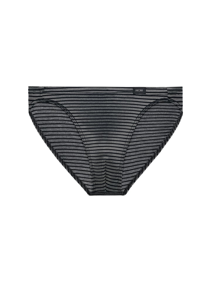 Minislip Monsieur in black/white stripes