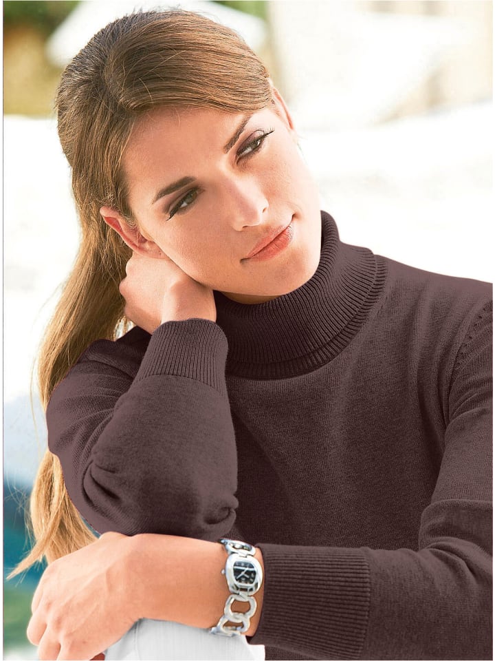Pullover in braun