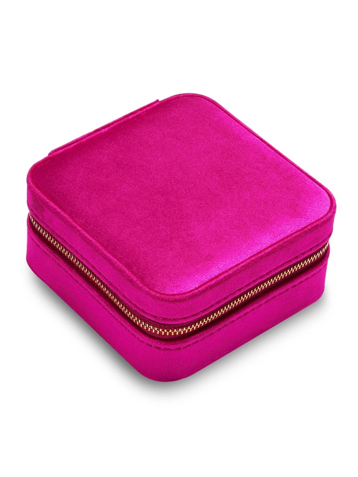 Reisetäschchen aus Samt in pink