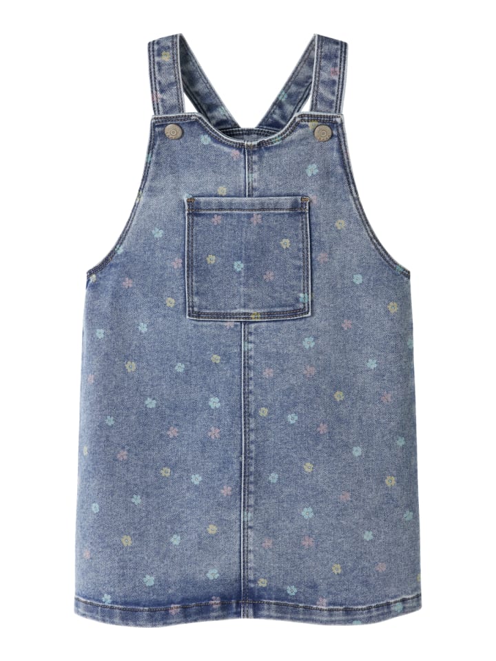 Jeans-Latzrock Nmfrosa in medium blue denim