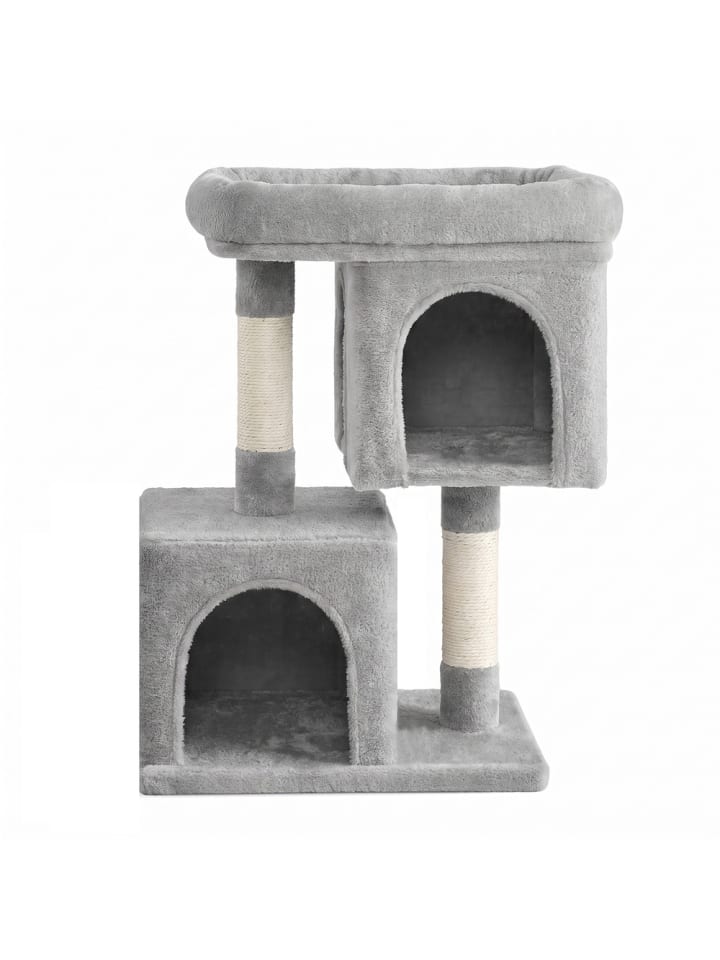 Katzenbaum Clawfy in Hellgrau - (B)32 x (H)70 x (T)48 cm