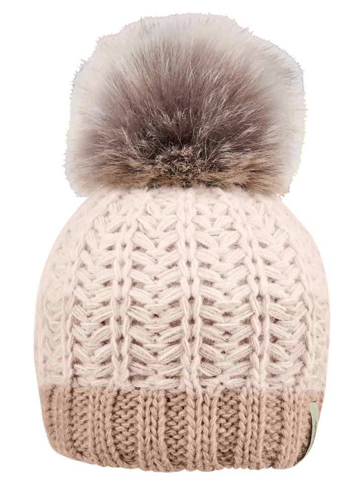 Strickmütze Farbverlauf in beige