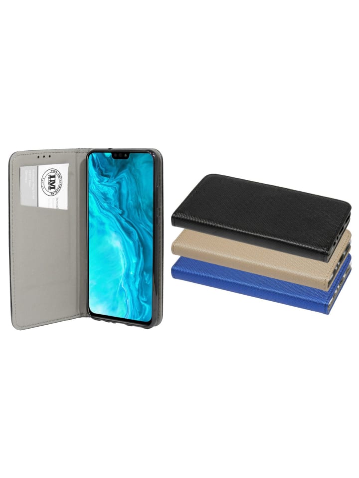 Buch Tasche "Smart" kompatibel mit HONOR MAGIC 4 PRO Rot in Transparent