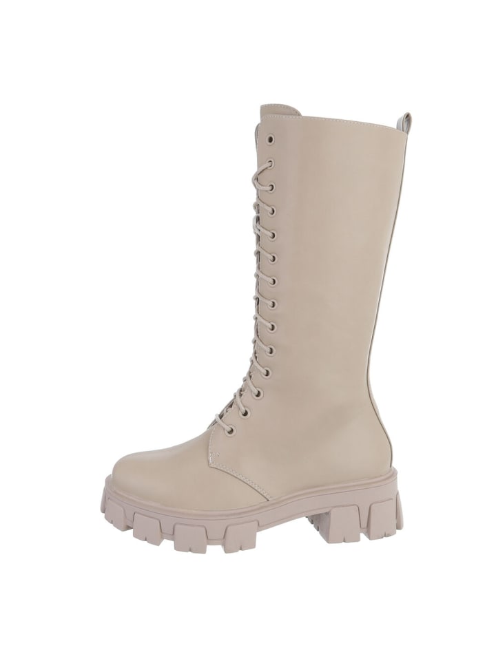 Stiefel in Beige