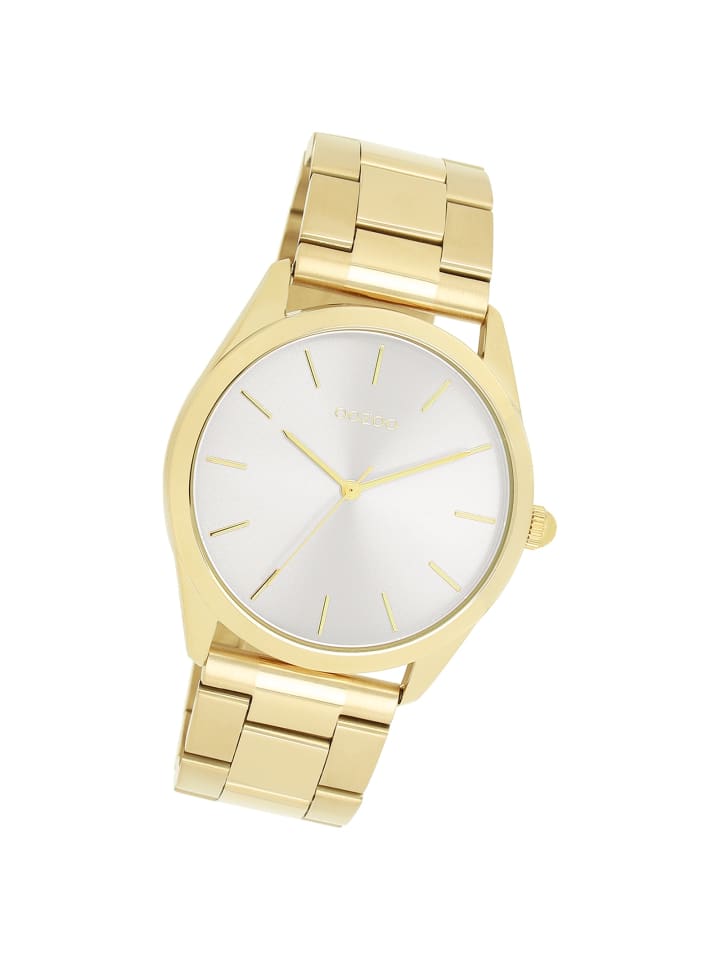 Analog-Armbanduhr Oozoo Timepieces gold groß (ca. 40mm)