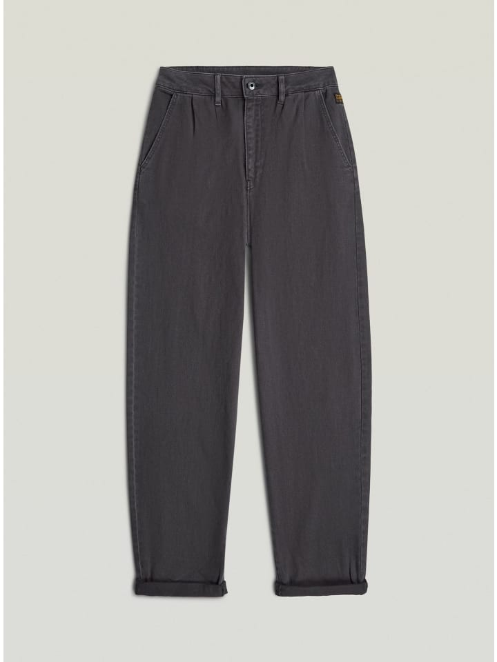 Pleated Tapered Chino petrol gd