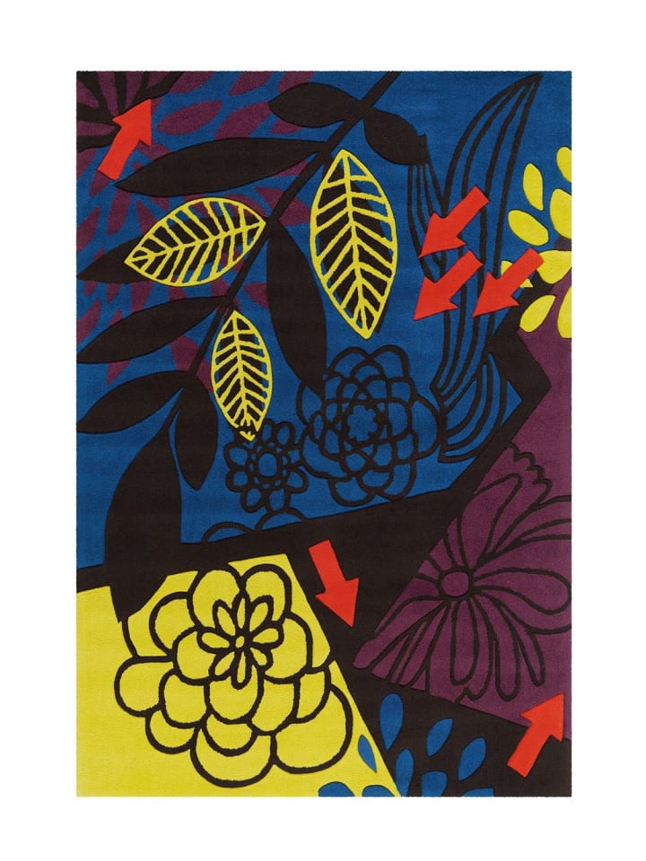 Kurzflor Teppich Said 3137 in Multicolor