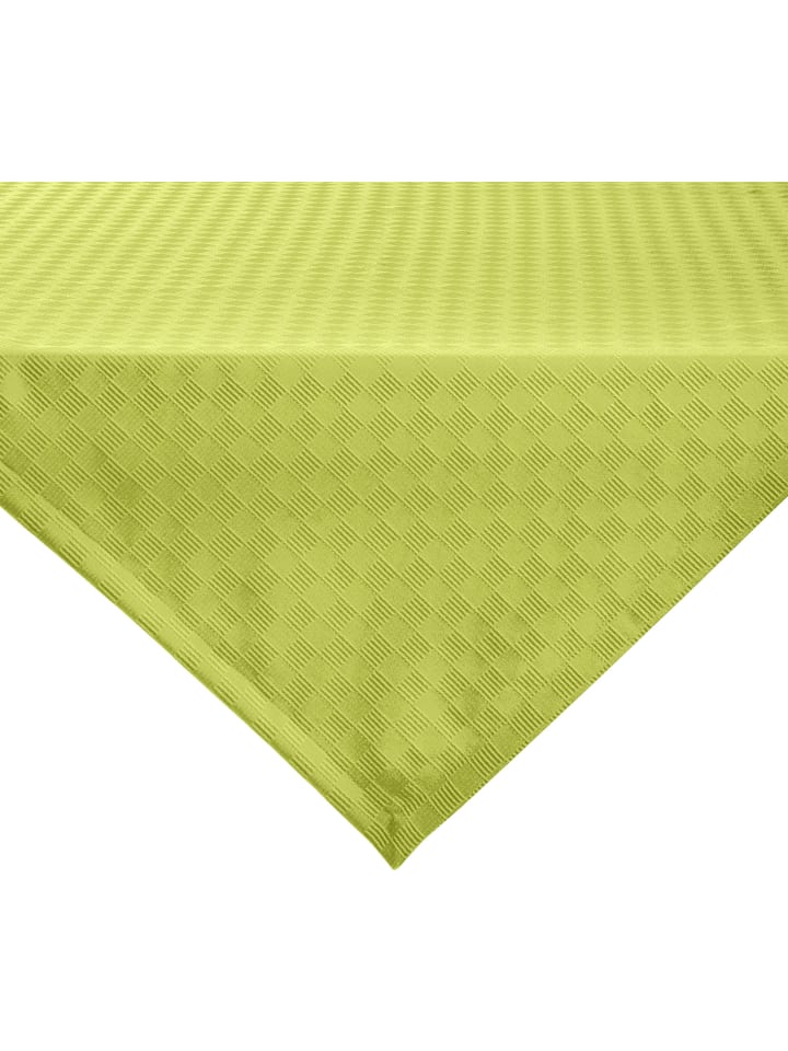 Jacquard, Baumwollmischung Mitteldecke Paderborn in grün