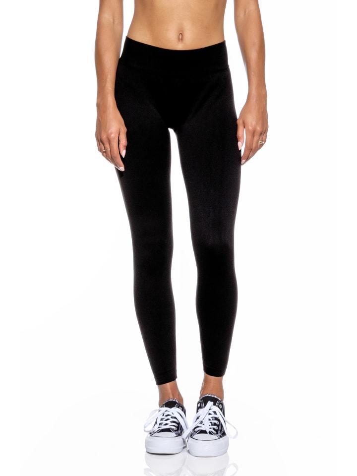 Sportleggings Scrunch in schwarz