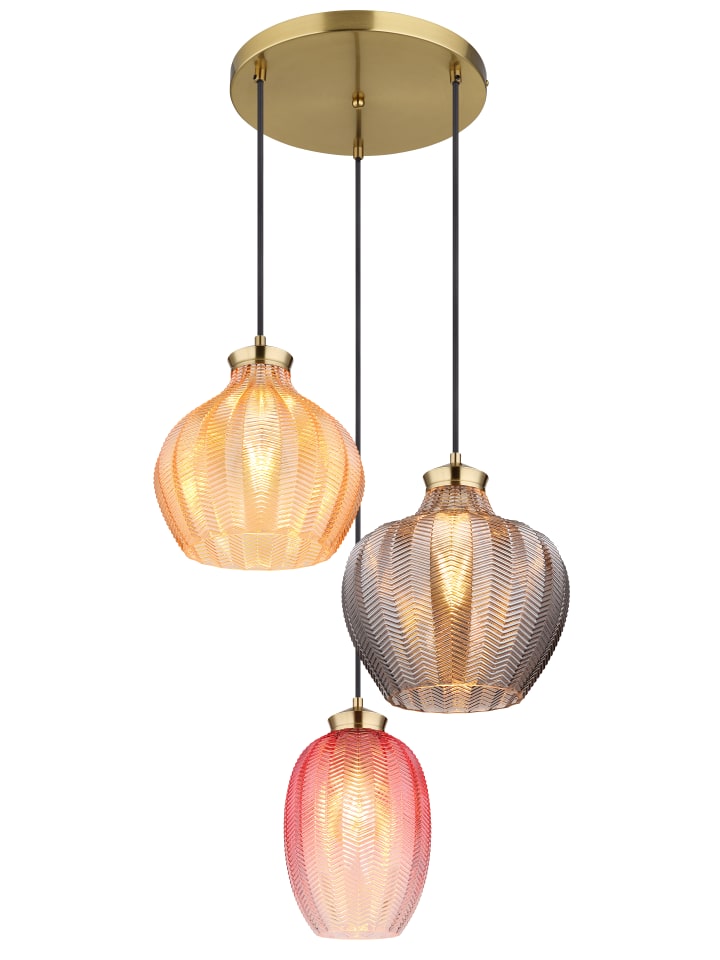 Hängeleuchte "JESSICA" in gold
