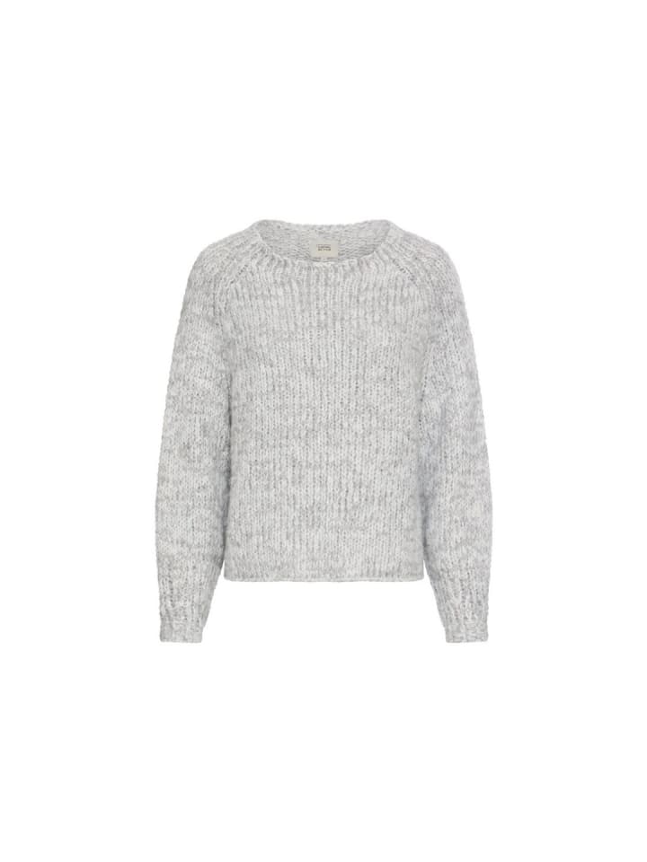 Pullover in Light Grey Melange