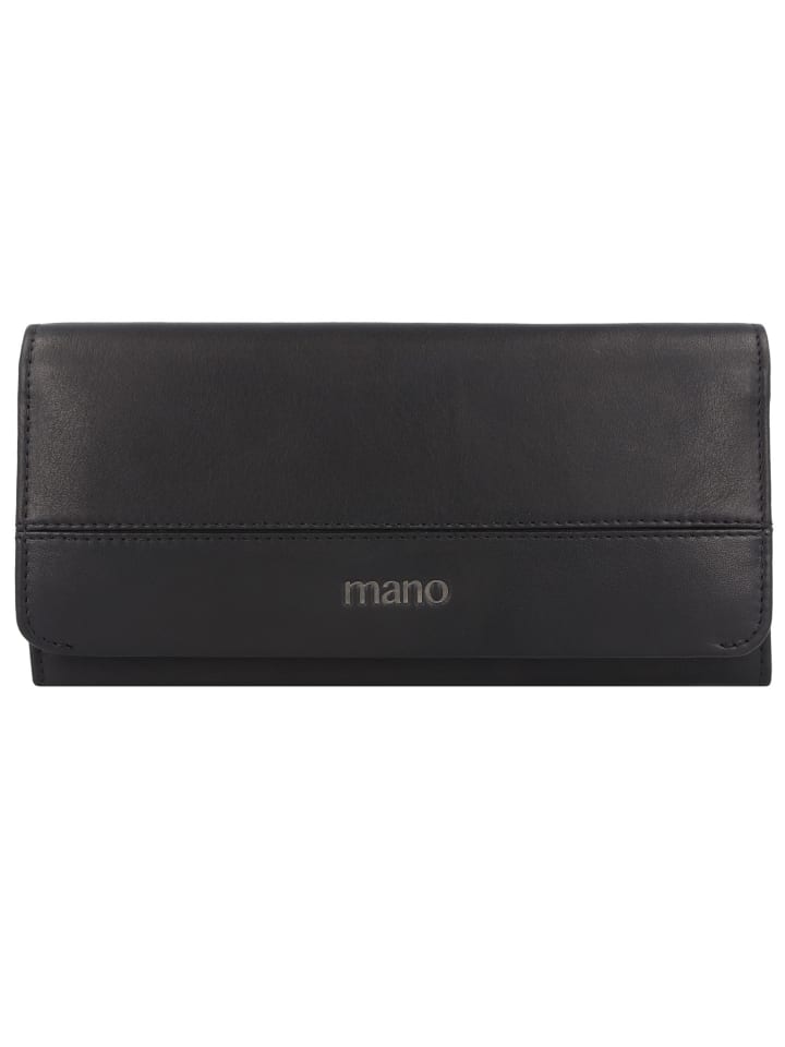 Don Romeo Geldbörse RFID Leder 18 cm schwarz