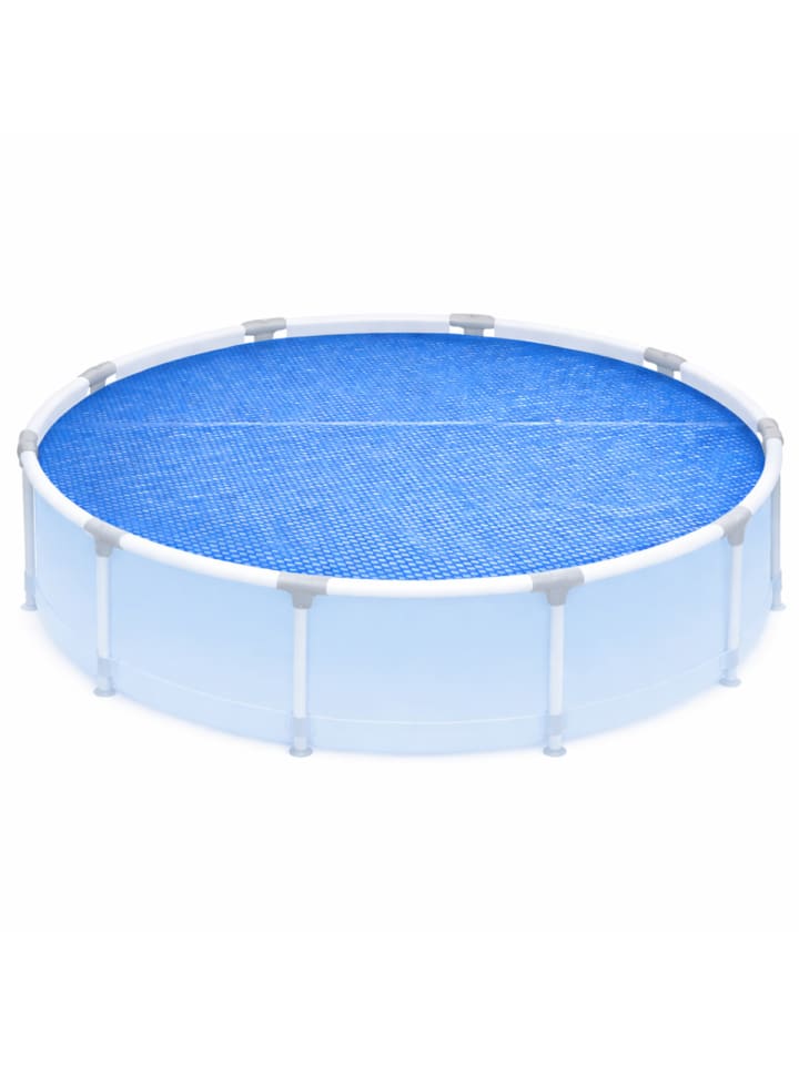 Solarabdeckplane für Stahlrahmenpools rund, Ø457cm in blau