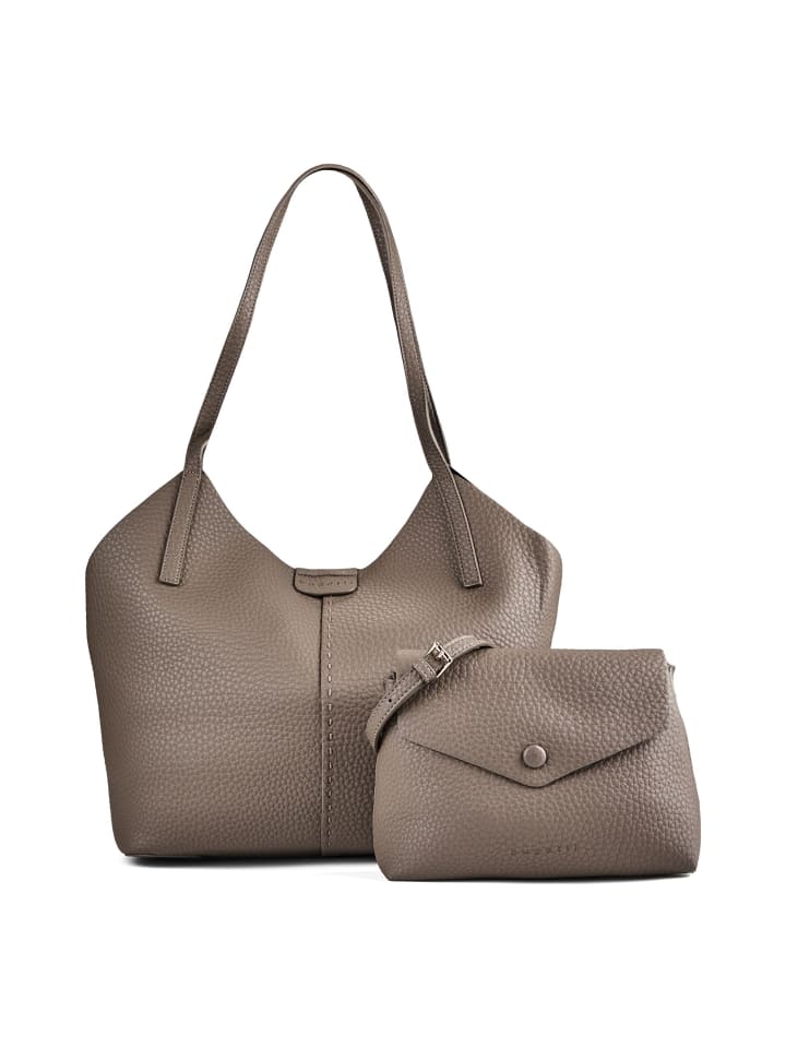 Enna Shopper Tasche 45 cm grau