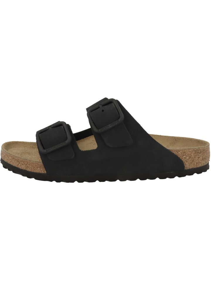 Sandale Arizona Wire Buckle Nubukleder normal in schwarz