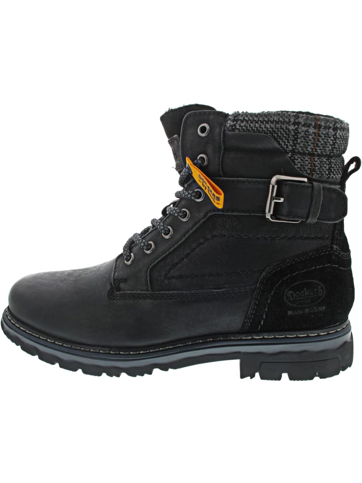 Schnürstiefel Schwarz