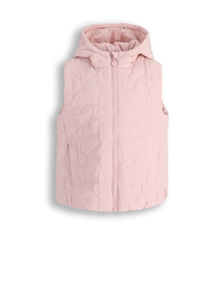 Gesteppte weste in rosa