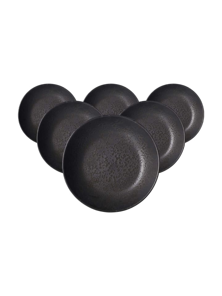 6er Set Suppenschale Kitwe in Schwarz ø 20 cm