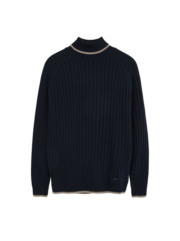 Pullover MAN ST. GERMAIN LONG SLEEVE REGULAR FIT in Navy Blau