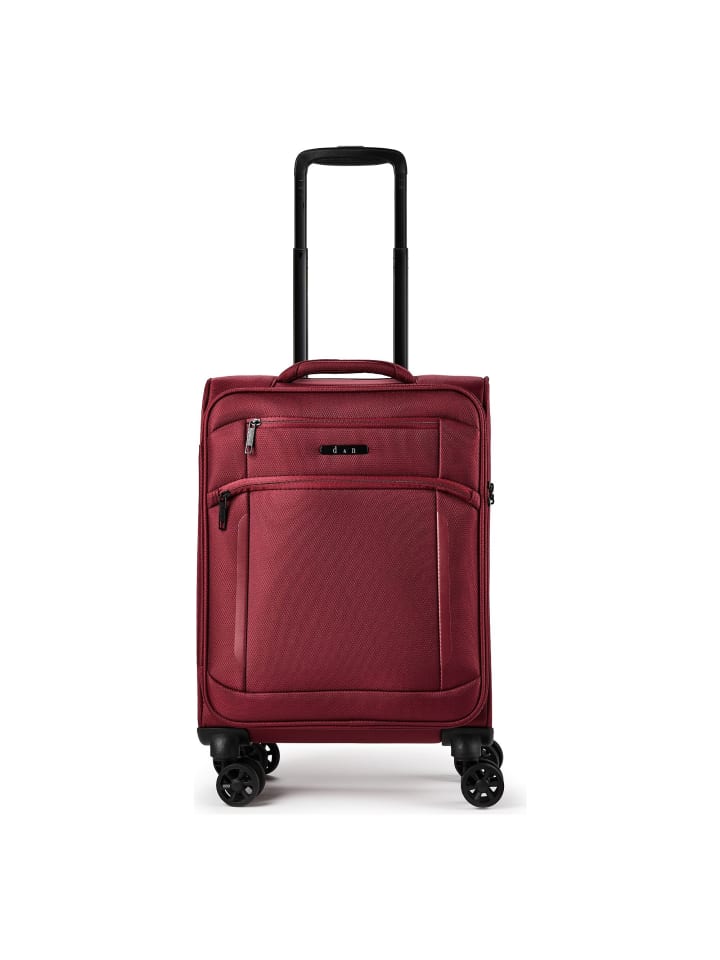Travel Line 9804 4 Rollen Kabinentrolley S 55 cm dark red