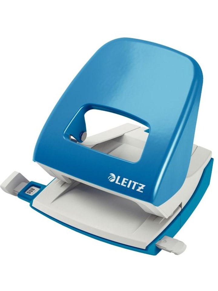 Bürolocher Nexxt Metall 30 Blatt hellblau