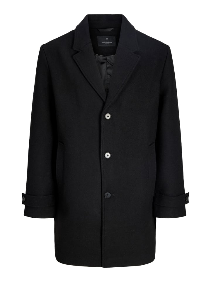 Wollmantel in Black
