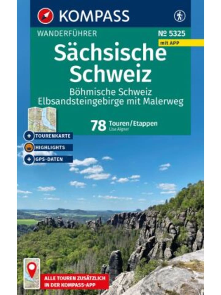 Buch - KOMPASS Wanderführer Sächsische Schweiz, Böhmische Schwei