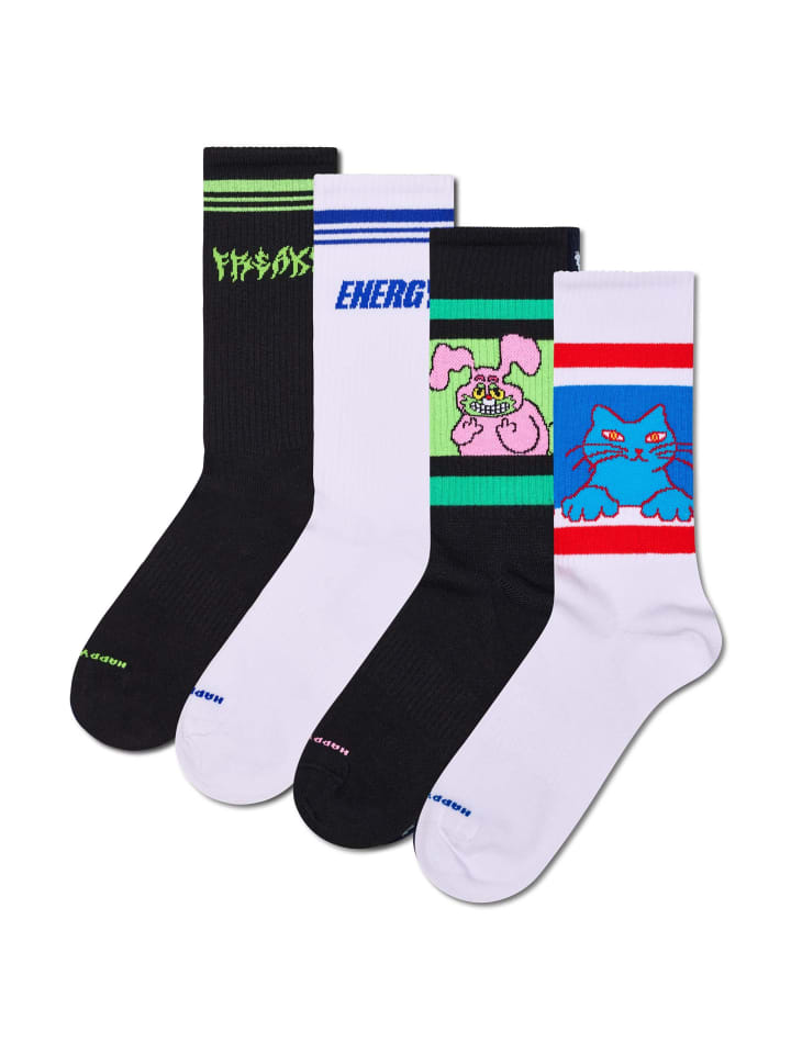 Socken 4er Pack in Freaky Energy