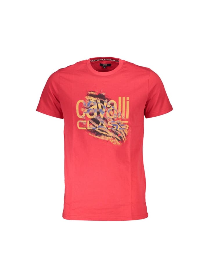 Rot Baumwolle Herren T-Shirt