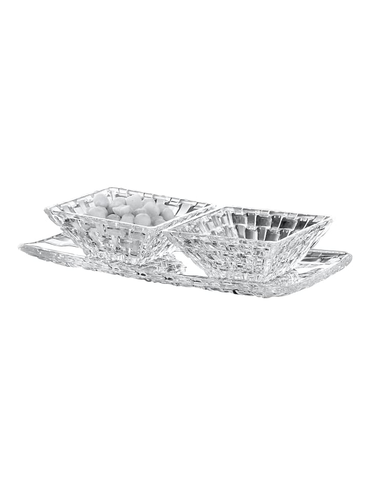 3 tlg. Set Bossa Nova Schalen in Transparent