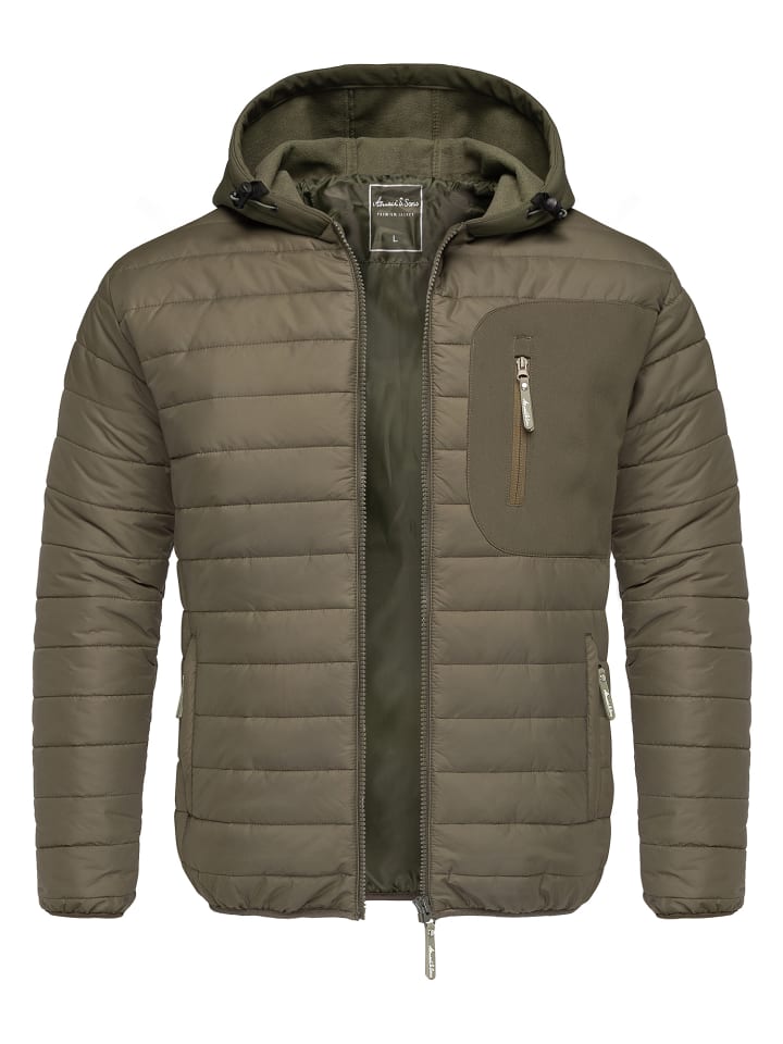 Hybrid Steppjacke MACON in Olive