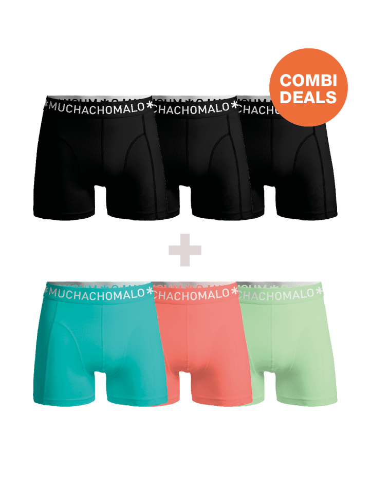 6er-Set: Boxershort in Mehrfarbig - für Herren