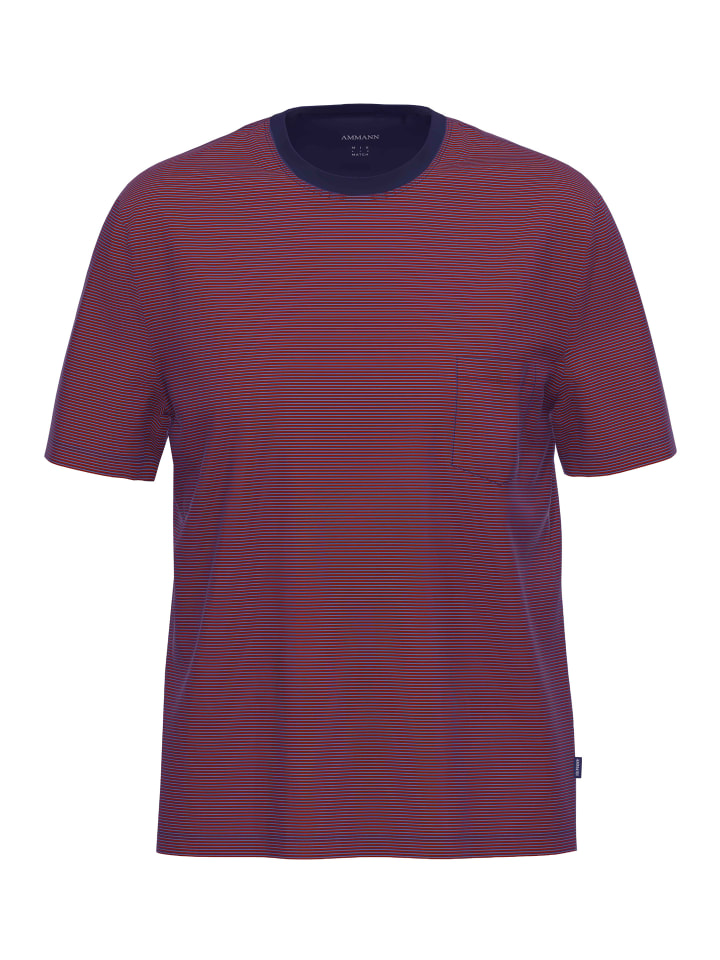 Schlafanzug Oberteil Cotton - Mix & Match in Brick red