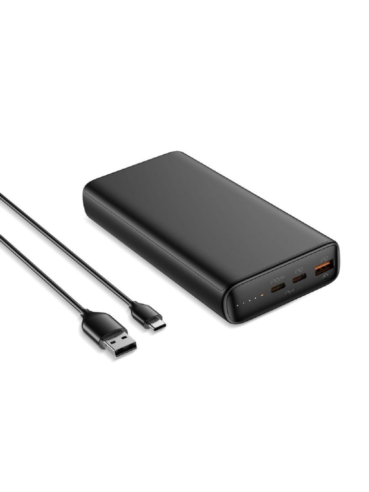 Power Bank T100 - 20 000mAh LCD Quick Charge PD 65W in Schwarz