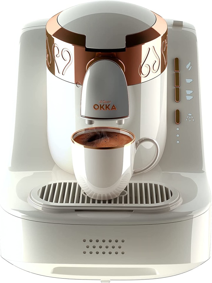 Mokkamaschine Kaffeemaschine 710W weiß in Weiß