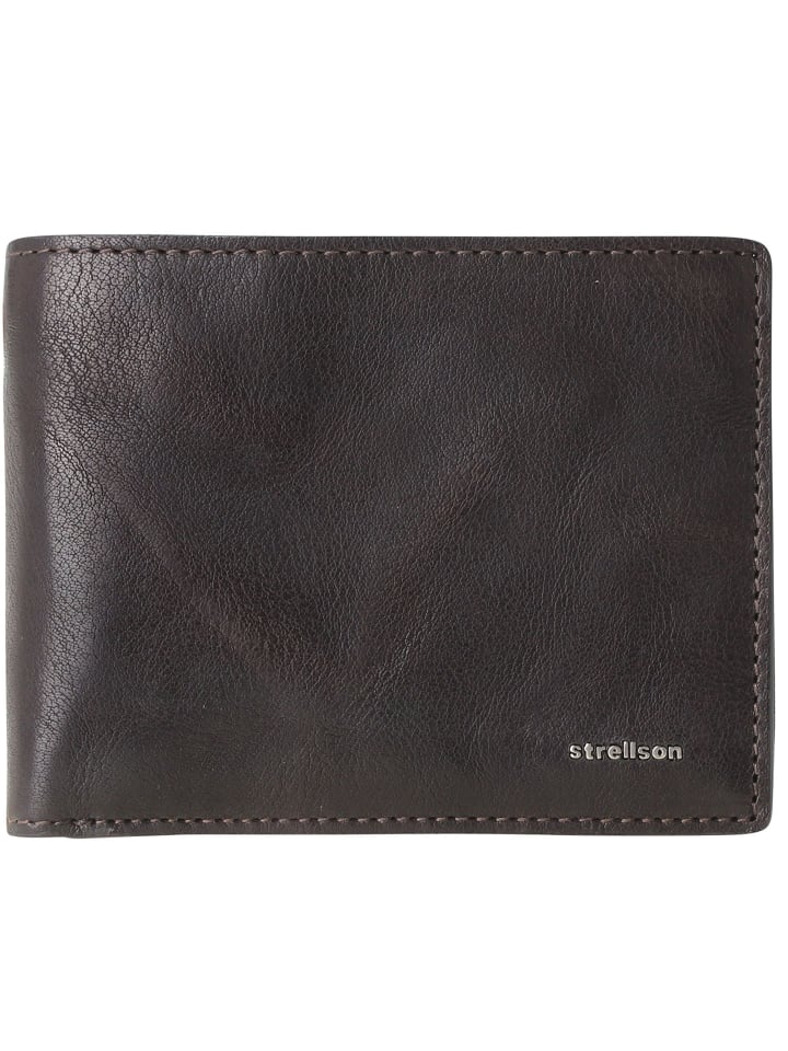 Jefferson BillFold H8 Geldbörse Leder 12 cm dark brown
