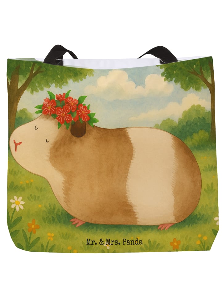 Damen Shopper Meerschweinchen Weisheit Design o... in Weiß